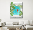 Riad Pool by Petra on GIANT ART - botanical woman