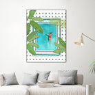 Riad Pool by Petra on GIANT ART - botanical woman