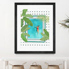 Riad Pool by Petra on GIANT ART - botanical woman