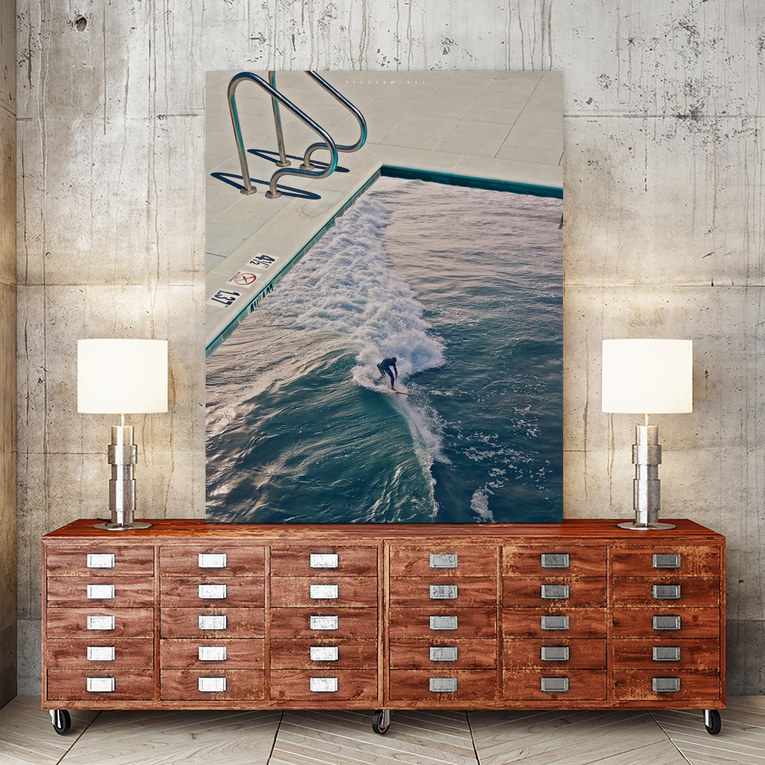 #560 by spacerocket on GIANT ART - illustration water sports