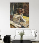 Waiting (ca.1887) by TOULOUSE LAUTREC on GIANT ART - figurative toulouse lautrec