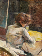 Waiting (ca.1887) by TOULOUSE LAUTREC on GIANT ART - figurative toulouse lautrec