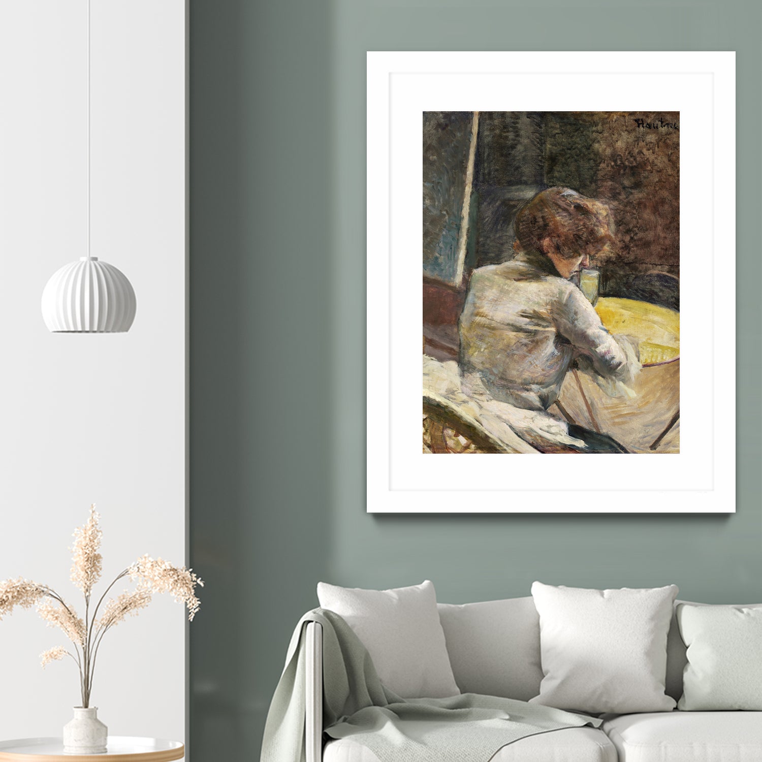 Waiting (ca.1887) by TOULOUSE LAUTREC on GIANT ART - figurative toulouse lautrec