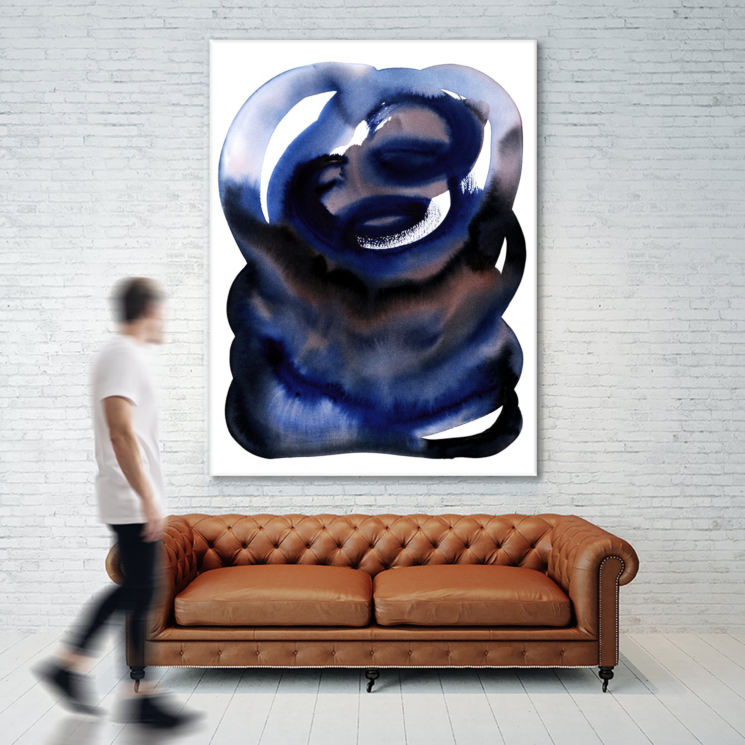 Brln Blue by Djaheda on GIANT ART - abstract abstract