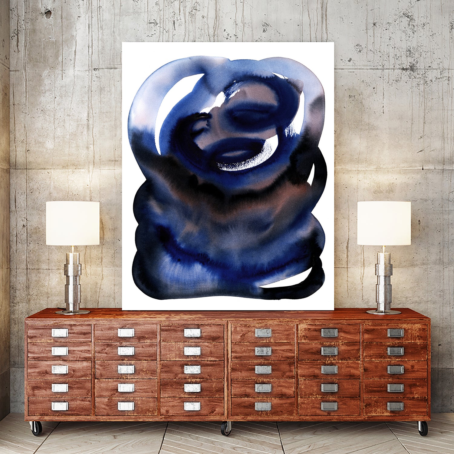 Brln Blue by Djaheda on GIANT ART - abstract abstract