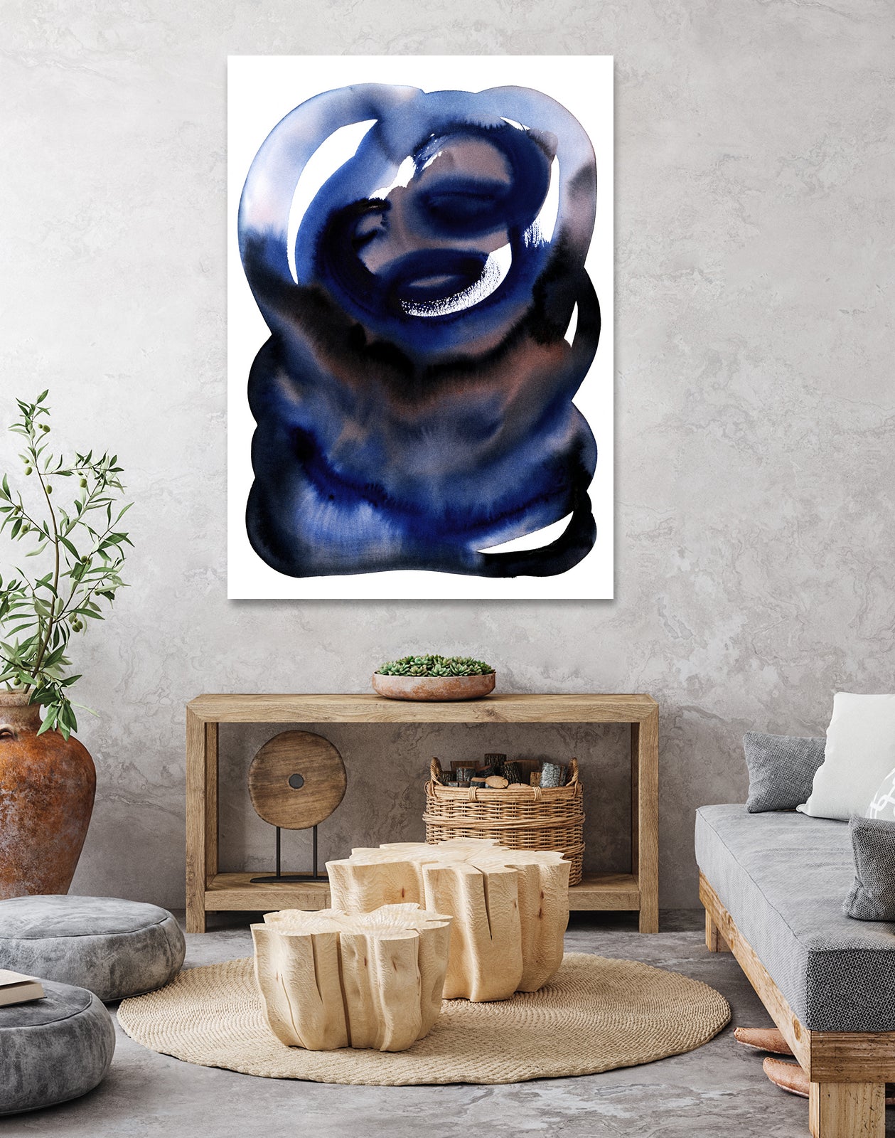 Brln Blue by Djaheda on GIANT ART - abstract abstract