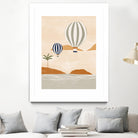 Airballoons In Dessert by Ivy on GIANT ART - illustration hot air balloon