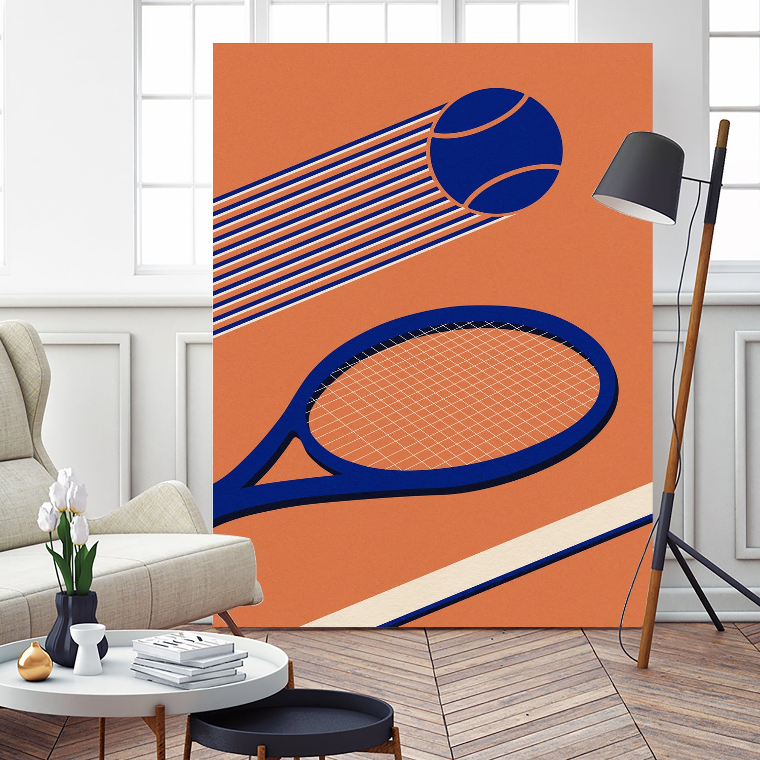 Tennis 80s by Rosi on GIANT ART - illustration tennis