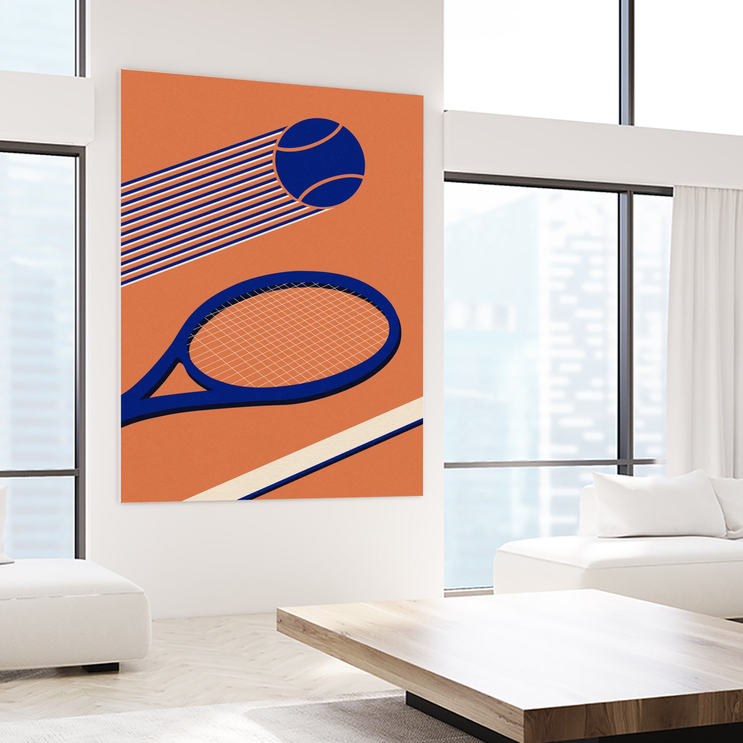 Tennis 80s by Rosi on GIANT ART - illustration tennis