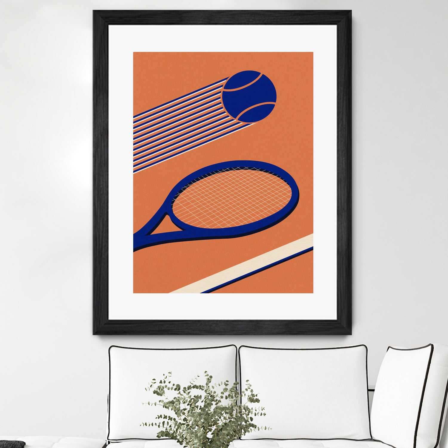 Tennis 80s by Rosi on GIANT ART - illustration tennis