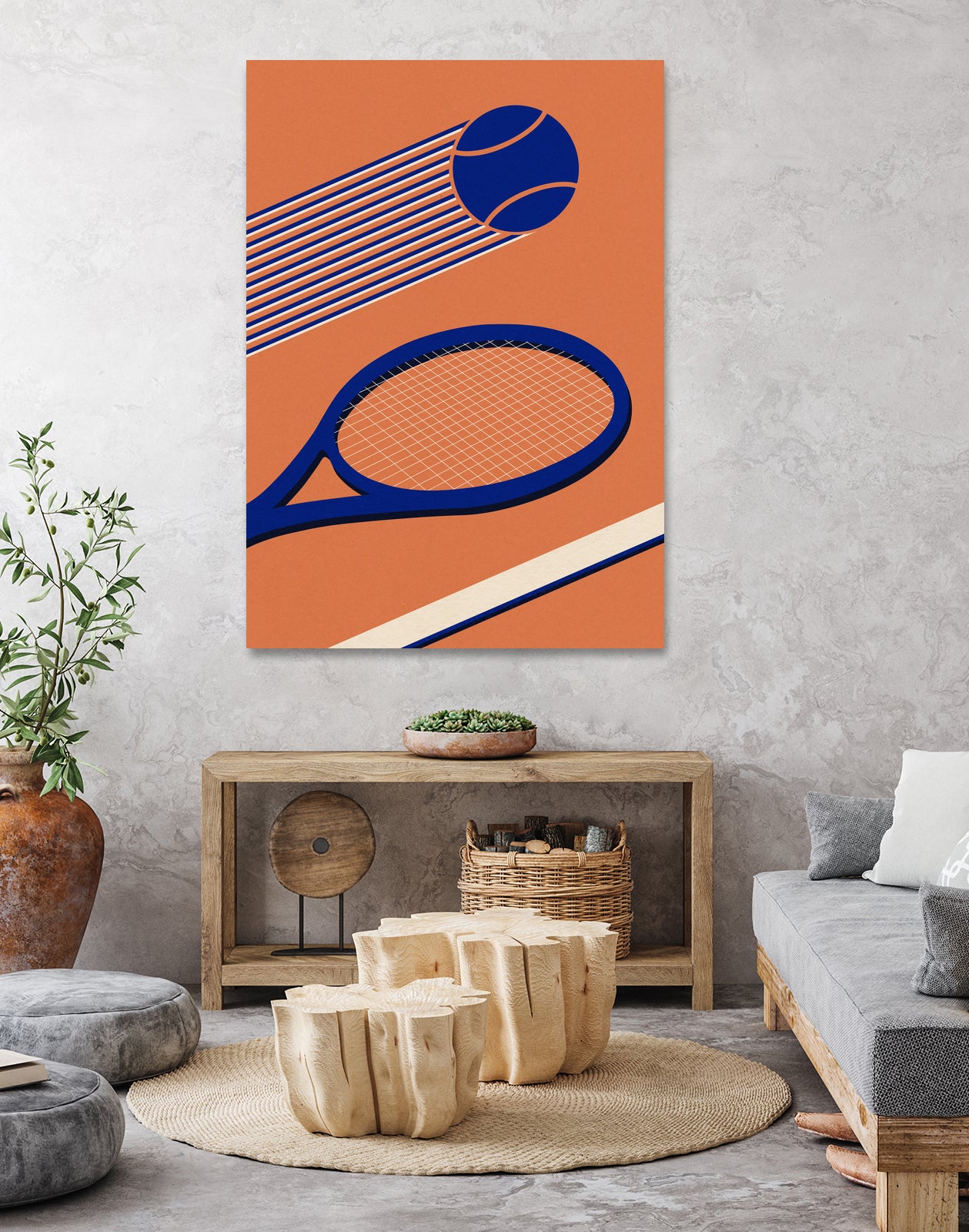 Tennis 80s by Rosi on GIANT ART - illustration tennis