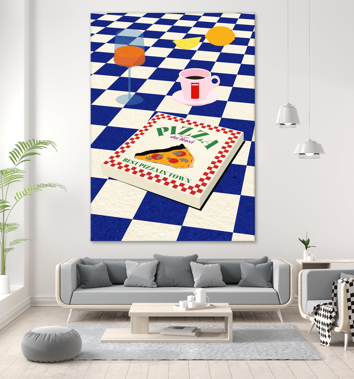 The Italian Menu by Rosi on GIANT ART - illustration pizza