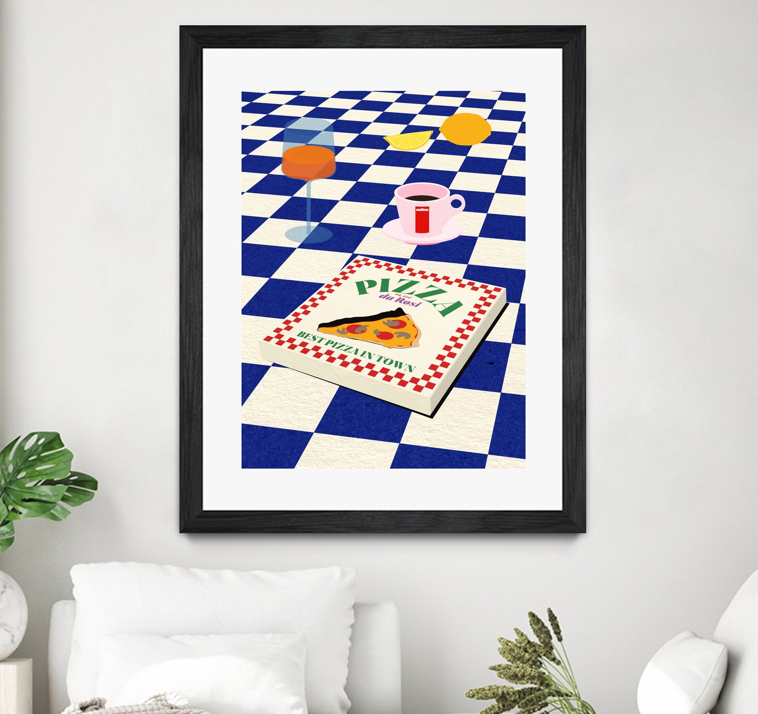 The Italian Menu by Rosi on GIANT ART - illustration pizza