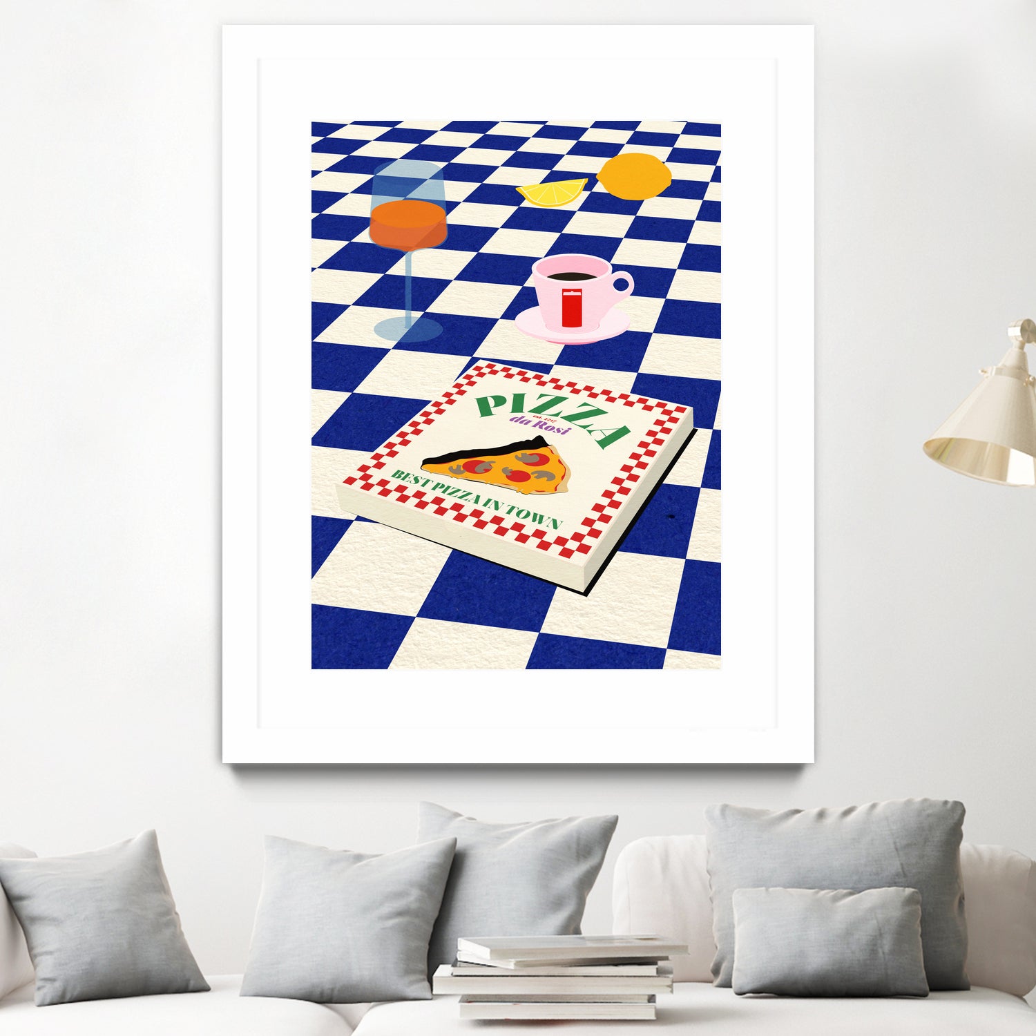 The Italian Menu by Rosi on GIANT ART - illustration pizza