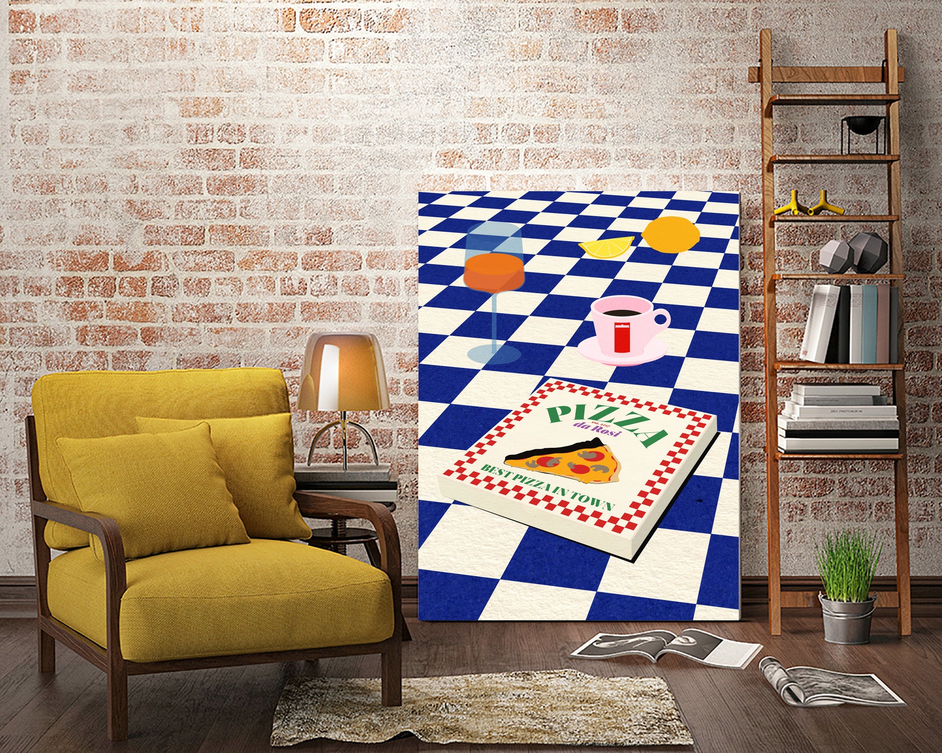 The Italian Menu by Rosi on GIANT ART - illustration pizza