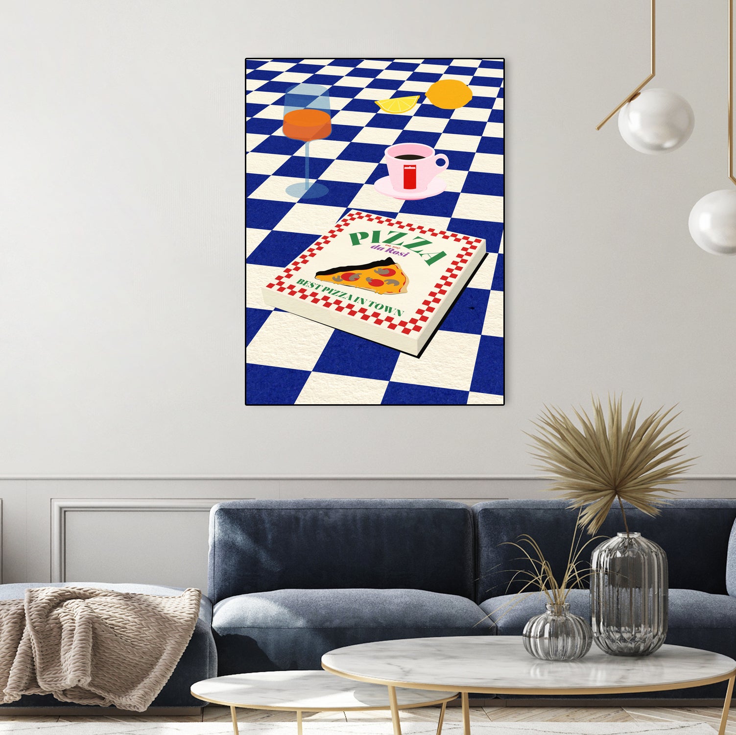 The Italian Menu by Rosi on GIANT ART - illustration pizza