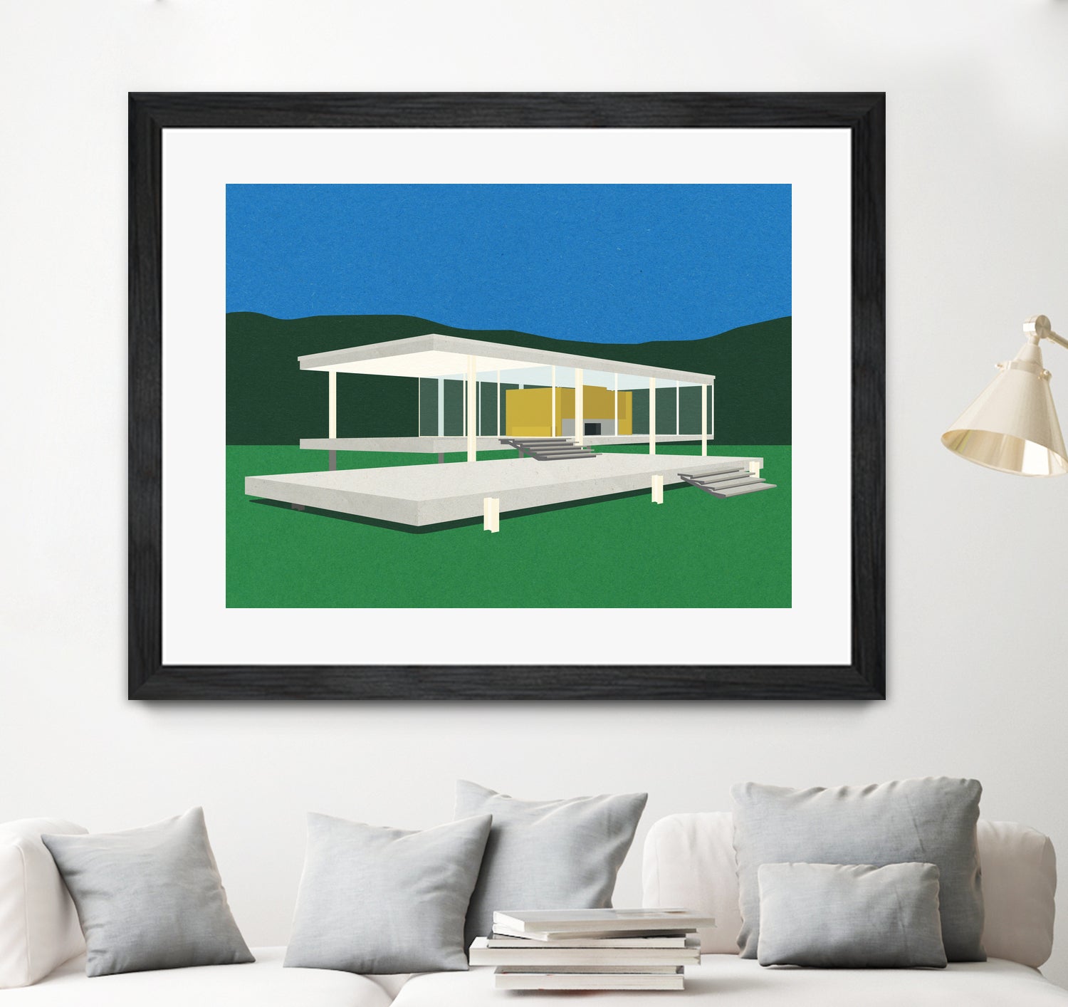 Ludwig Mies Van Der Rohe Farnsworth House by Rosi on GIANT ART - illustration rosi feist