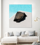 Rock By The Pool by Minorstep on GIANT ART - abstract rock