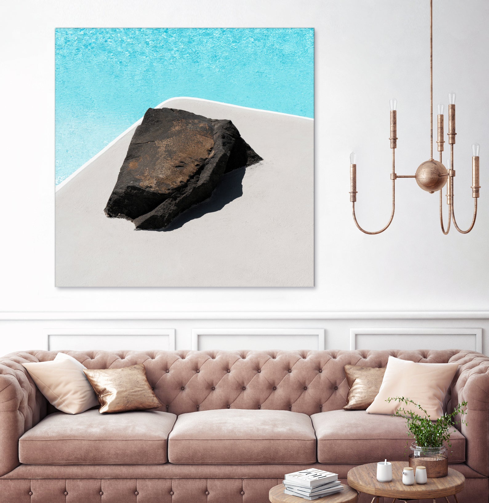 Rock By The Pool by Minorstep on GIANT ART - abstract rock