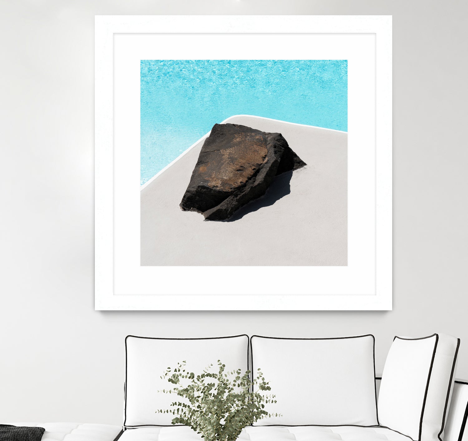 Rock By The Pool by Minorstep on GIANT ART - abstract rock