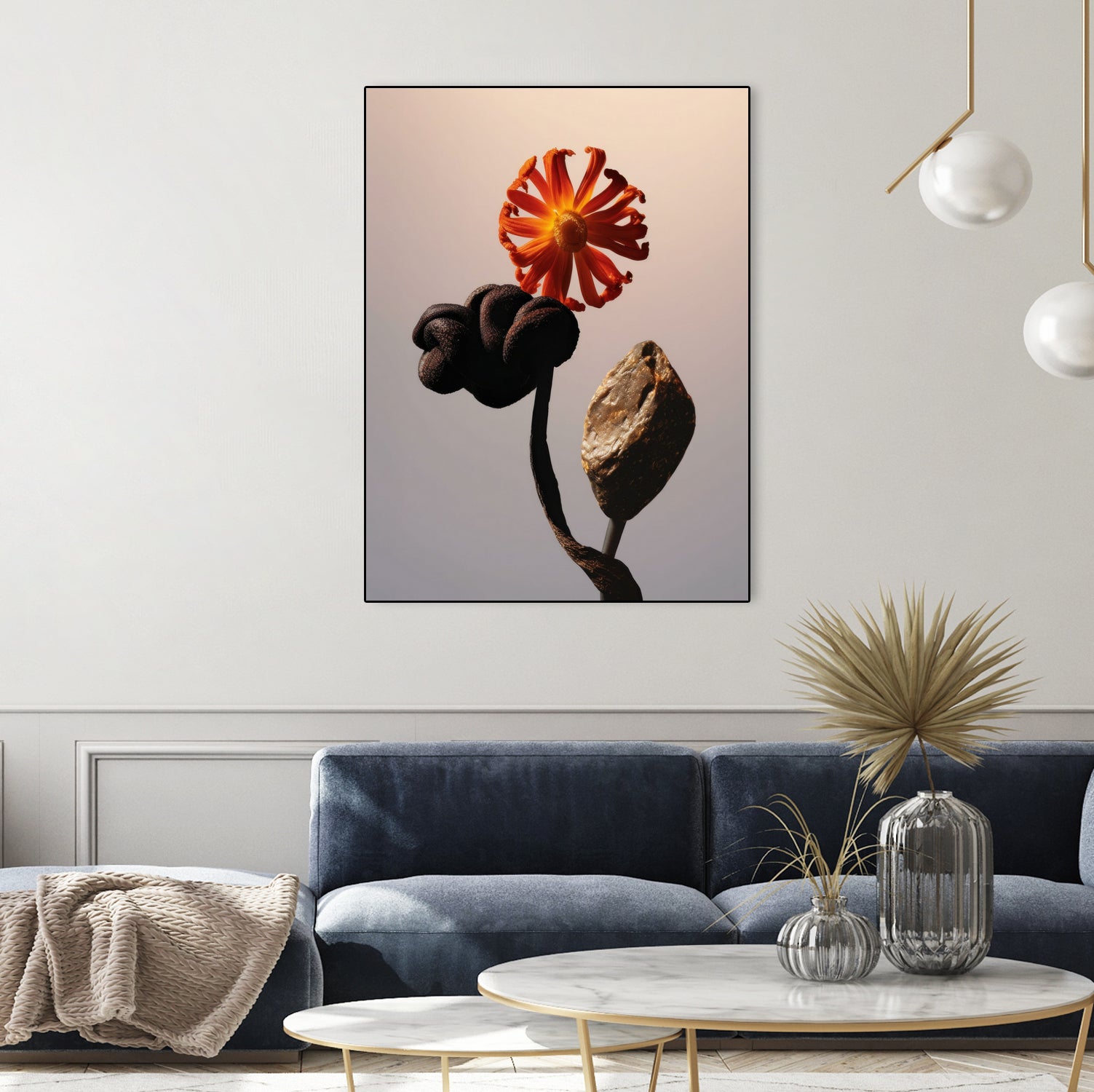 Still Life Flowers No3 by Minorstep on GIANT ART - red flowers and plants studio