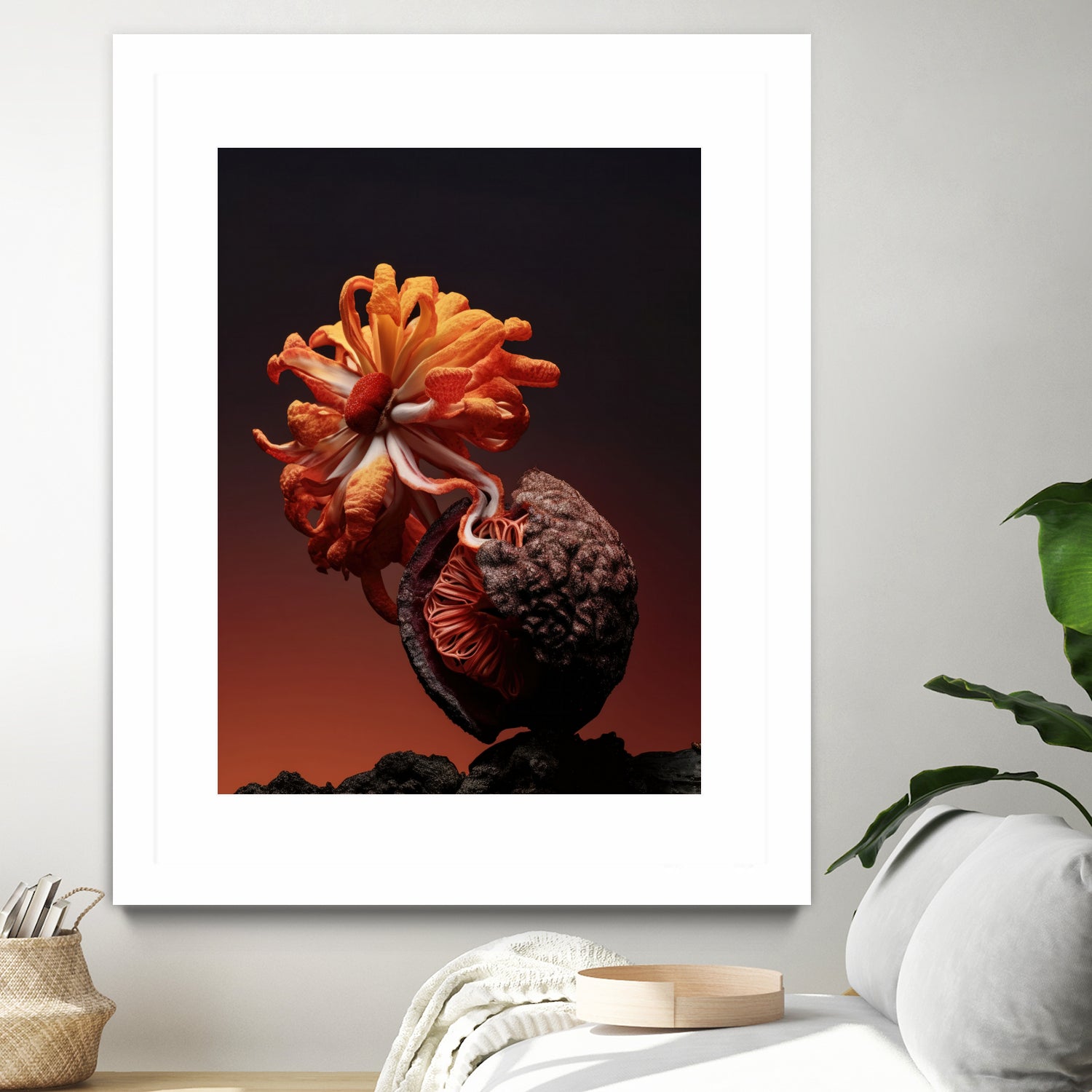 Still Life Flowers No4 by Minorstep on GIANT ART - red flowers and plants studio