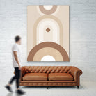 Beige Mid Century Poster by Elena Ristova on GIANT ART - abstract abstract