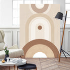 Beige Mid Century Poster by Elena Ristova on GIANT ART - abstract abstract