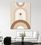 Beige Mid Century Poster by Elena Ristova on GIANT ART - abstract abstract