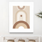Beige Mid Century Poster by Elena Ristova on GIANT ART - abstract abstract