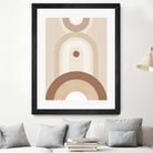Beige Mid Century Poster by Elena Ristova on GIANT ART - abstract abstract