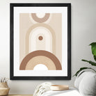 Beige Mid Century Poster by Elena Ristova on GIANT ART - abstract abstract