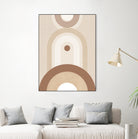 Beige Mid Century Poster by Elena Ristova on GIANT ART - abstract abstract