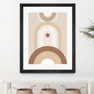 Beige Mid Century Poster by Elena Ristova on GIANT ART - abstract abstract