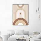 Beige Mid Century Poster by Elena Ristova on GIANT ART - abstract abstract