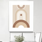 Beige Mid Century Poster by Elena Ristova on GIANT ART - abstract abstract