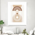 Beige Mid Century Poster by Elena Ristova on GIANT ART - abstract abstract