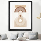 Beige Mid Century Poster by Elena Ristova on GIANT ART - abstract abstract