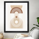 Beige Mid Century Poster by Elena Ristova on GIANT ART - abstract abstract