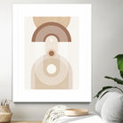Beige Mid Century Poster by Elena Ristova on GIANT ART - abstract abstract