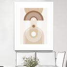 Beige Mid Century Poster by Elena Ristova on GIANT ART - abstract abstract