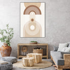 Beige Mid Century Poster by Elena Ristova on GIANT ART - abstract abstract