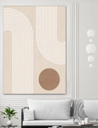 Beige Arc Poster by Elena Ristova on GIANT ART - abstract abstract