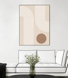Beige Arc Poster by Elena Ristova on GIANT ART - abstract abstract