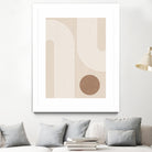 Beige Arc Poster by Elena Ristova on GIANT ART - abstract abstract