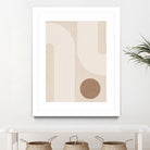 Beige Arc Poster by Elena Ristova on GIANT ART - abstract abstract