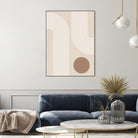 Beige Arc Poster by Elena Ristova on GIANT ART - abstract abstract