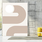Beige Arc Poster by Elena Ristova on GIANT ART - abstract abstract