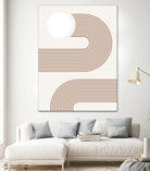 Beige Arc Poster by Elena Ristova on GIANT ART - abstract abstract