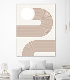 Beige Arc Poster by Elena Ristova on GIANT ART - abstract abstract